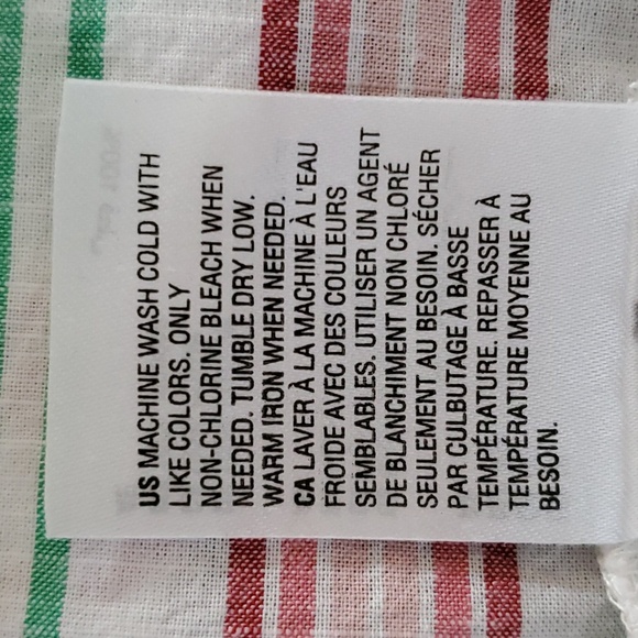 STYLE & CO Striped 100% Cotton Button Down Collared Top SIZE: PETITE LARGE - Picture 10 of 12